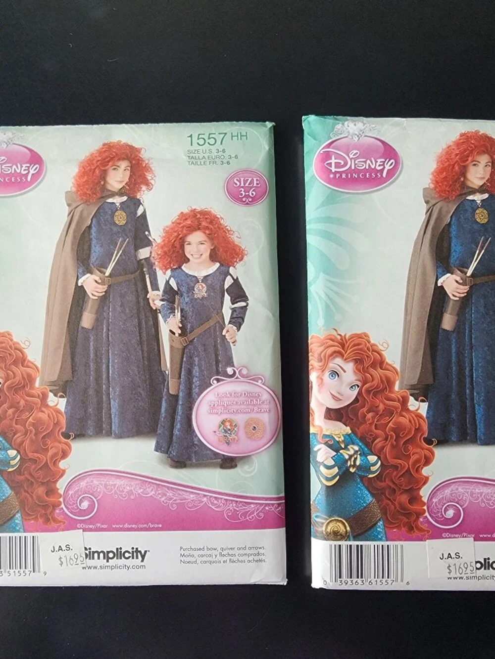 Lot 6 Uncut Disney Oz Simplicity Kid's Sewing Patterns Cinderella Fairies Merida